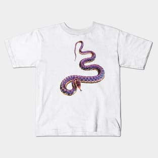 Purple Snake Kids T-Shirt